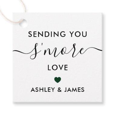 Sending You S'more Love Tag, Wedding Forest Green Favor Tags