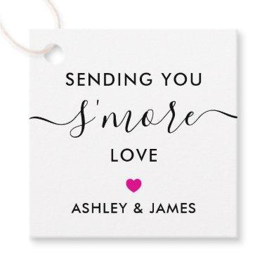 Sending You S'more Love Tag, Wedding Fuchsia Pink Favor Tags