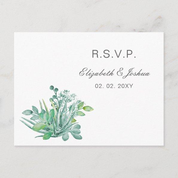 Sensational Succulents Wedding RSVP Invitation PostInvitations
