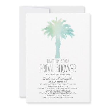 Serene Palm Tree Watercolor |