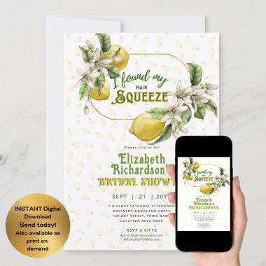 Set for Summer | Fun Lemon Squeeze Bridal Shower Invitations