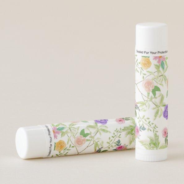 Shabby Chic Floral  Favor Lip Balm