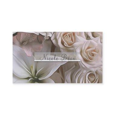 Shabby Chic Rose Floral Bridal Shower Elegant Business Invitations