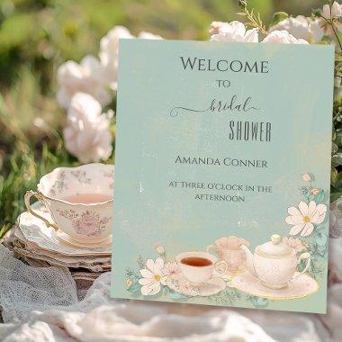 Shabby chic Tea Party  Welcome Foam Board
