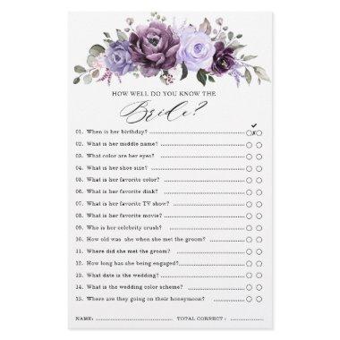 Shades of Dusty Purple Blooms  Game