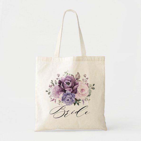 Shades of Dusty Purple Bridal Shower Gift Tote Bag