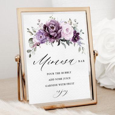 Shades of Dusty Purple  Mimosa Bar Poster