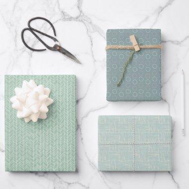 Shades of Green Wrapping Paper Sheets