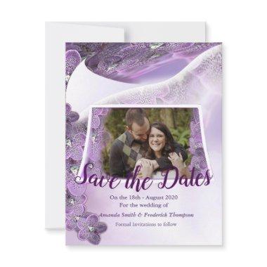 Shades of Violet Purple Orchids Save The Date