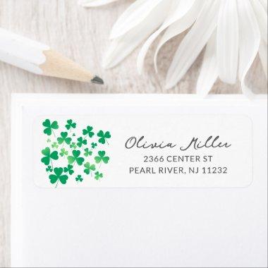 Shamrock Field Bridal Shower Label