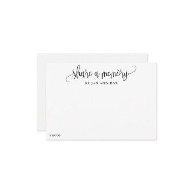 Share a Memory Minimalist Calligraphy Invitations