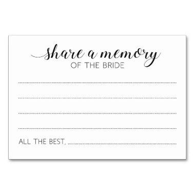 Share A Memory of the Bride Guest Book Invitations