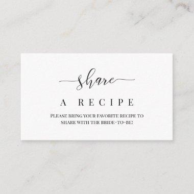 Share a Recipe Enclosure Invitations