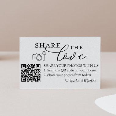 Share the Love Photo Album QR Code Enclosure Invitations