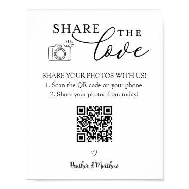 Share the Love Photo Album QR Code Poster