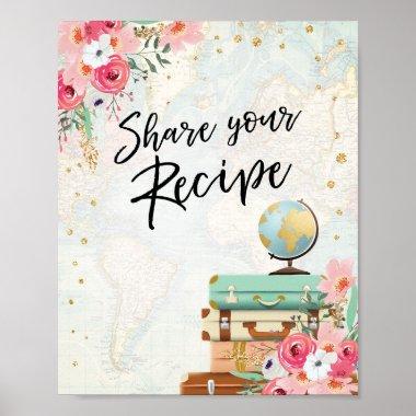 Share your Recipe sign Travel Shower Adventure