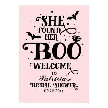She Found Her Boo  Welcome Sign