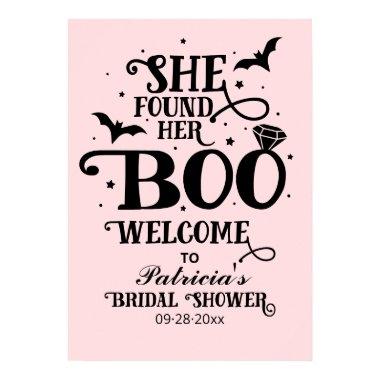 She Found Her Boo Bridal Shower Welcome Sign