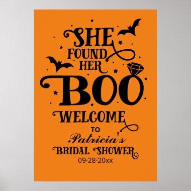 She Found Her Boo Bridal Shower Welcome Sign