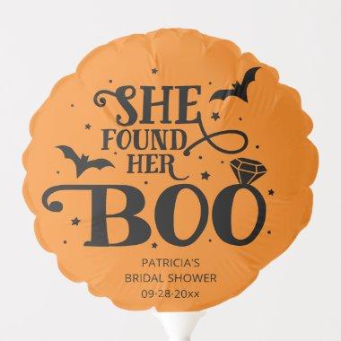 She Found Her Boo Halloween  Balloon