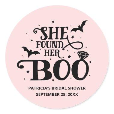 She Found Her Boo Halloween  Classic Classic Round Sticker