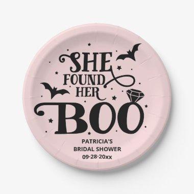 She Found Her Boo Halloween Bridal Shower Paper Pl Paper Plates