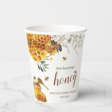 She Found her Honey  Paper Cups