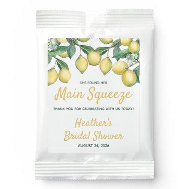 She Found Her Main Squeeze, Bridal Shower Favor Lemonade Drink Mix