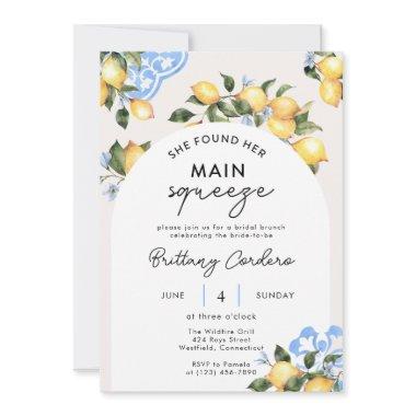 She Found Her Main Squeeze Bridal Shower Invitate Invitations