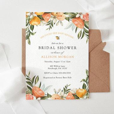 She found her Main Squeeze Bridal Shower Invitations