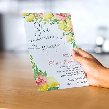 She found her Main Squeeze Bridal Shower QR Code Invitations