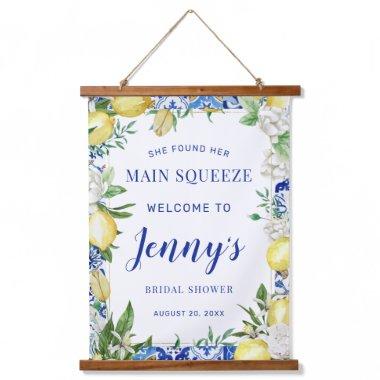 She Found Her Main Squeeze Bridal Shower Welcome Hanging Tapestry