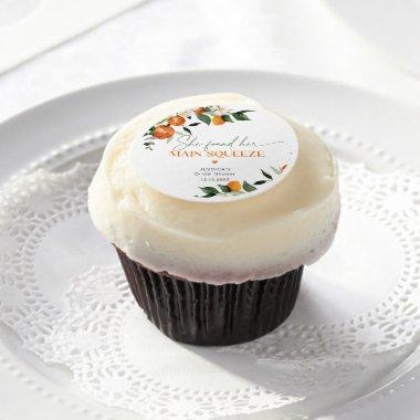 She found her main squeeze citrus bridal shower edible frosting rounds
