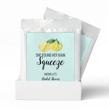 She found her main squeeze custom bridal shower lemonade drink mix