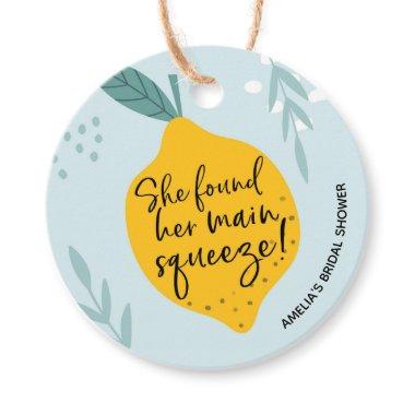 She found her Main Squeeze Fun Bridal Shower Favor Tags