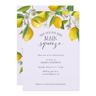 She found her main squeeze, Lemon Baby Shower Inv