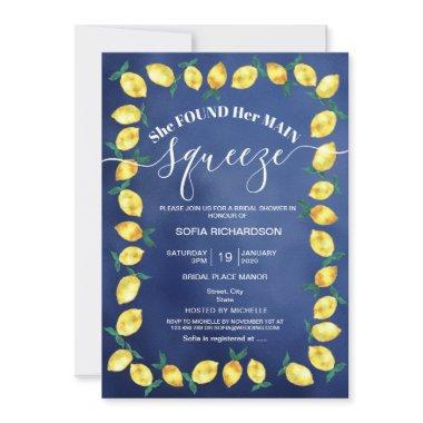 She found her main squeeze lemon BOHO SUMMER Invit Invitations