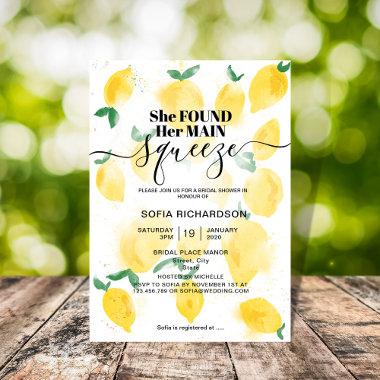 She found her main squeeze lemon BOHO SUMMER Invit Invitations