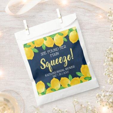 She Found Her Main Squeeze Lemon  Favor Bag
