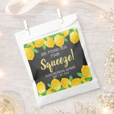 She Found Her Main Squeeze Lemon  Favor Bag