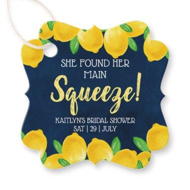 She Found Her Main Squeeze Lemon  Favor Tags
