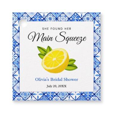 She Found Her Main Squeeze Lemon  Favor Tags