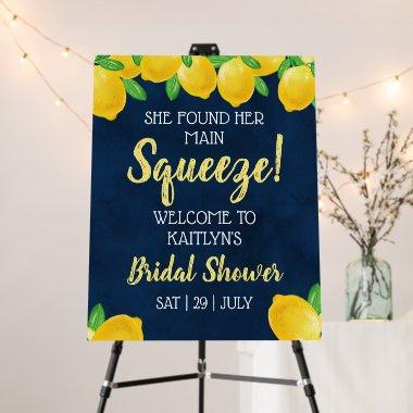 She Found Her Main Squeeze Lemon Bridal Shower Foam Board