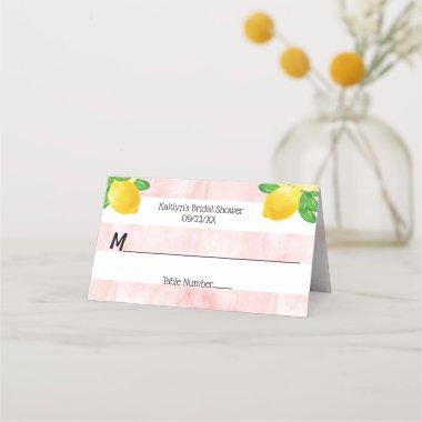 She Found Her Main Squeeze Lemon Bridal Shower Place Invitations