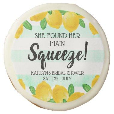 She Found Her Main Squeeze Lemon Bridal Shower Sugar Cookie
