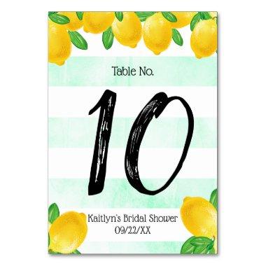 She Found Her Main Squeeze Lemon  Table Number
