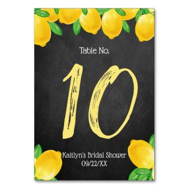 She Found Her Main Squeeze Lemon  Table Number