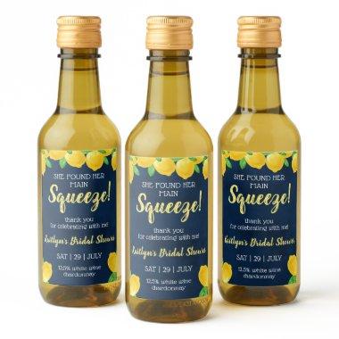 She Found Her Main Squeeze Lemon  Wine Label