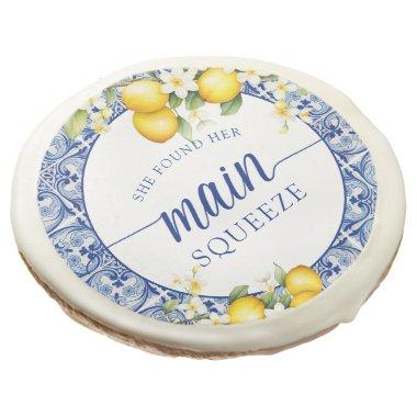 She Found Her Main Squeeze Lemons Bridal Shower Sugar Cookie