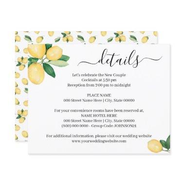 She Found Her Main Squeeze Lemons insert card